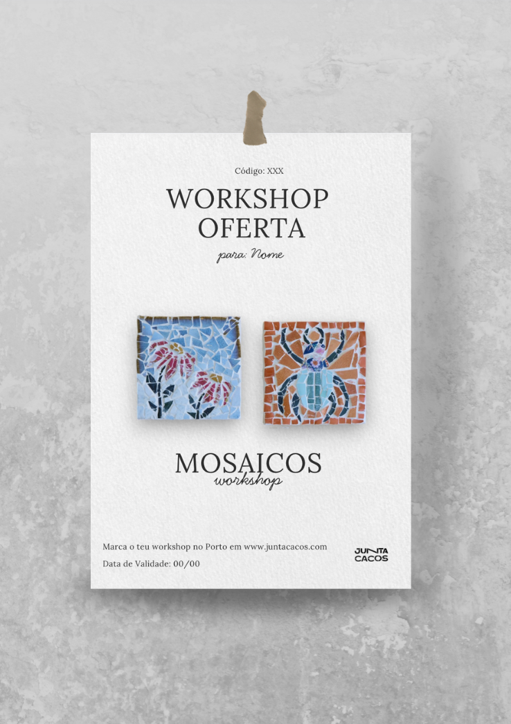 Cheque Oferta - Workshop Mosaicos