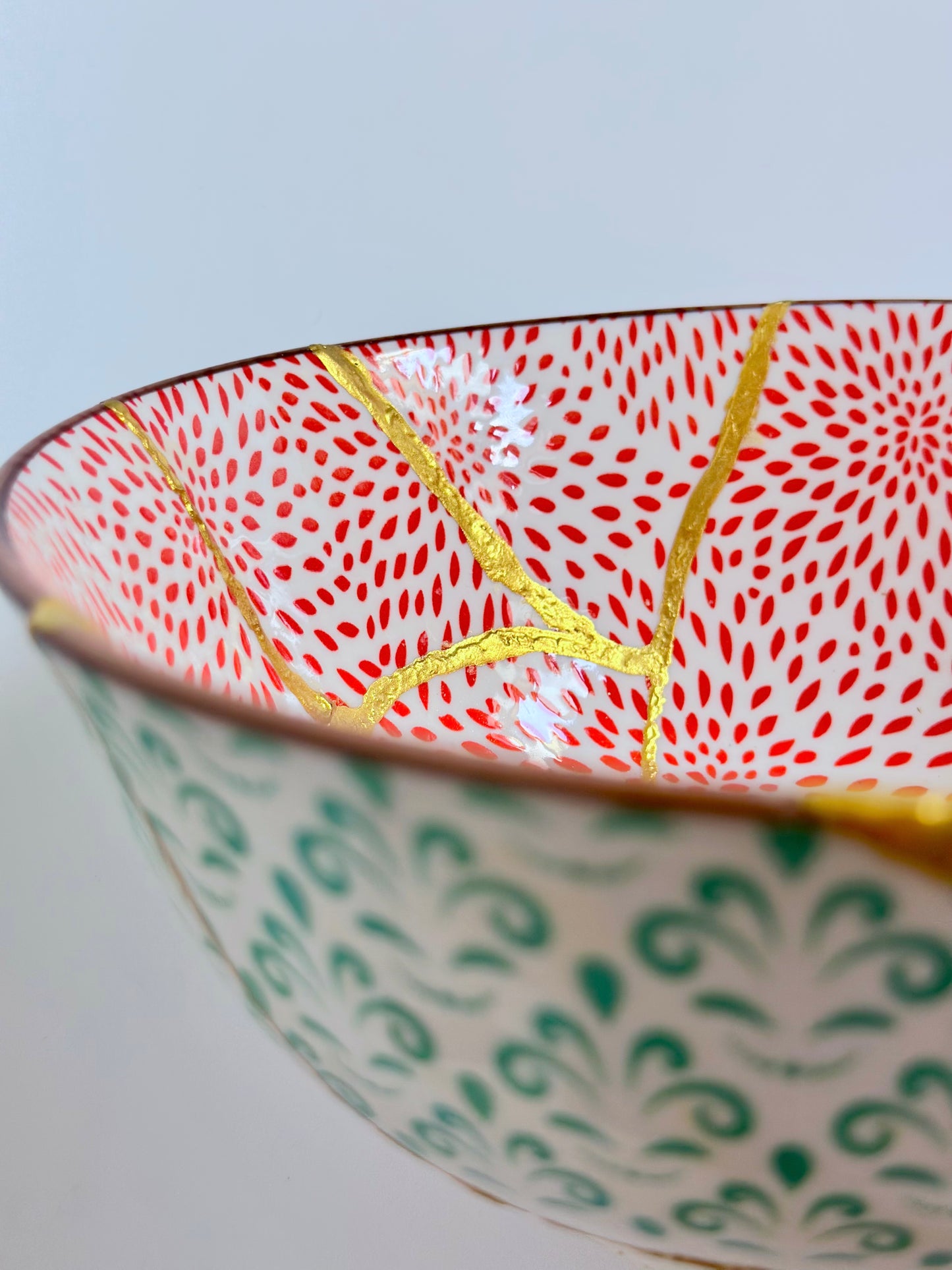 Taça duas camadas Kintsugi