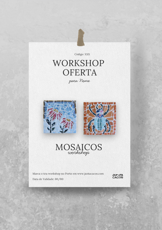 Cheque Oferta - Workshop Mosaicos