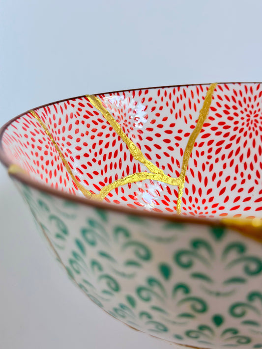 Taça duas camadas Kintsugi